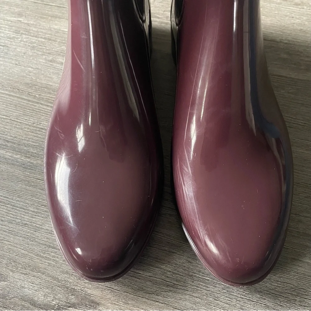Sam Edelman Tinsley Chelsea Rain Boot Plum 6